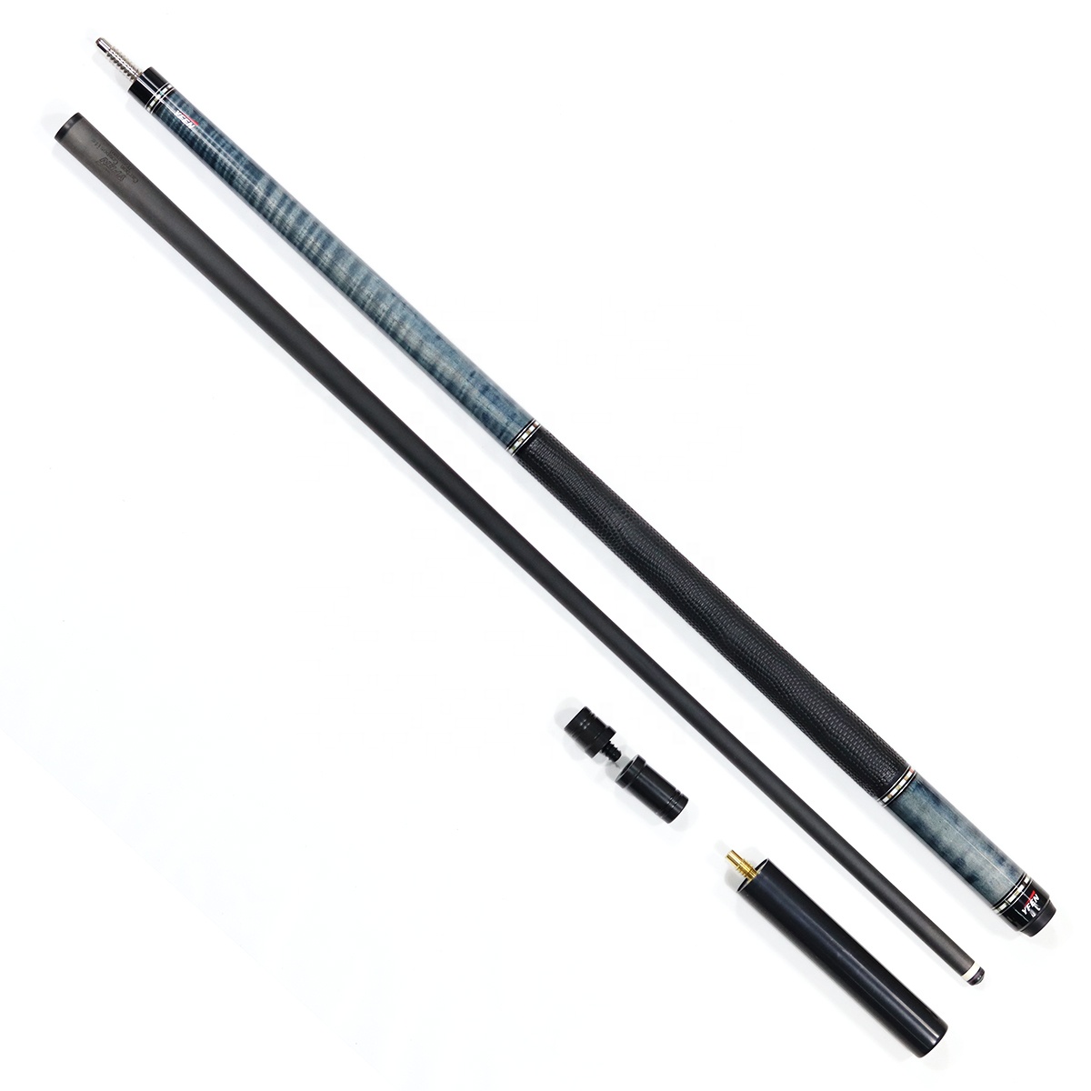 ビリヤード Yfen Carbon Fiber Cue Wavy Joint YFEN-Carbon Fiber Pool Cue Stick with Genuine Leather Grip