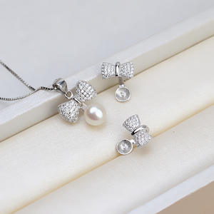 Accessoires de bricolage en argent S925 de style européen et américain, 5-6 boucles d'oreilles en perles avec aiguilles pour créer vos propres bijoux uniques - Product Image 1