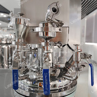 Machine d'émulsification et d'homogénéisation sous vide industrielle LIENM en acier inoxydable 10-5000L, mélangeur homogénéisateur cosmétique