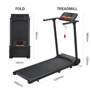 Gym Fitness Oefening Home Sport Opvouwbare Loopmachine Loopband Met Handvat