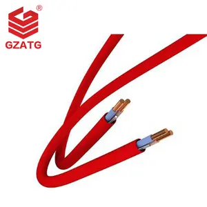 Factory Sale Fire Resistance Cable 2 Cores 1mm 1.5mm 2.5mm Customized OEM Red Pure Copper Fire Alarm Cable