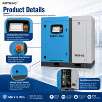 Compresseur d'air à vis rotatif 37kW 50HP VSD BDS-50 7,0m³/min Haute efficacité IP65 Économie d'énergie Machines industrielles pour usine