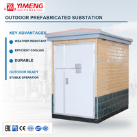 Poste de transformateur conteneurisé préfabriqué de type boîte de style européen personnalisé 33kV 1600kVA