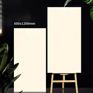 Venda quente Design Moderno 60x60 60x1200 Tamanho Brilhante Telha Cerâmica Padrão Branco Mármore Porcelana para Uso Interior Piso