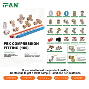 Phụ kiện ống nước PEX đa lớp IFAN OEM ODM, khớp nối BSP, khớp nối đồng thau, khớp nối nối, cút nối, tê, phụ kiện nối nén - Product Image 2
