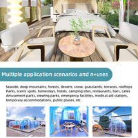 Extérieur Transparent PC Matériel Personnalisé Couleur Ciel Étoilé Multi-fonction Tente Internet Célèbre Maison À Bulles pour Hôtels