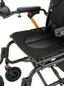 <span class=keywords><strong>Silla</strong></span> <span class=keywords><strong>de</strong></span> <span class=keywords><strong>Ruedas</strong></span> Eléctrica Ligera <span class=keywords><strong>de</strong></span> Acero al Carbono, 250W*2 <span class=keywords><strong>Motor</strong></span> Dual, Carga <span class=keywords><strong>de</strong></span> 100KG, Plegable, con Absorción <span class=keywords><strong>de</strong></span> Impactos y Batería <span class=keywords><strong>de</strong></span> Liberación Rápida - Product Image 4
