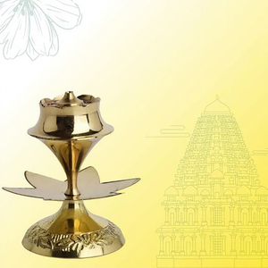 Brass Incense Burner with <b>Flower</b> Design Aromatherapy <b>Diffuser</b> for Indoor Use - Product Image 5
