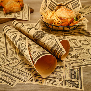 Custom Log Pe Coated Food Grade Kraft Deli Sheet <b>Paper</b> Sheets Wrapper - Product Image 1