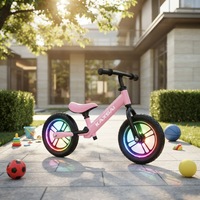 Vélo d'équilibre pour enfants de 12 pouces, guidon ergonomique, siège confortable, vélo de divertissement intérieur et extérieur