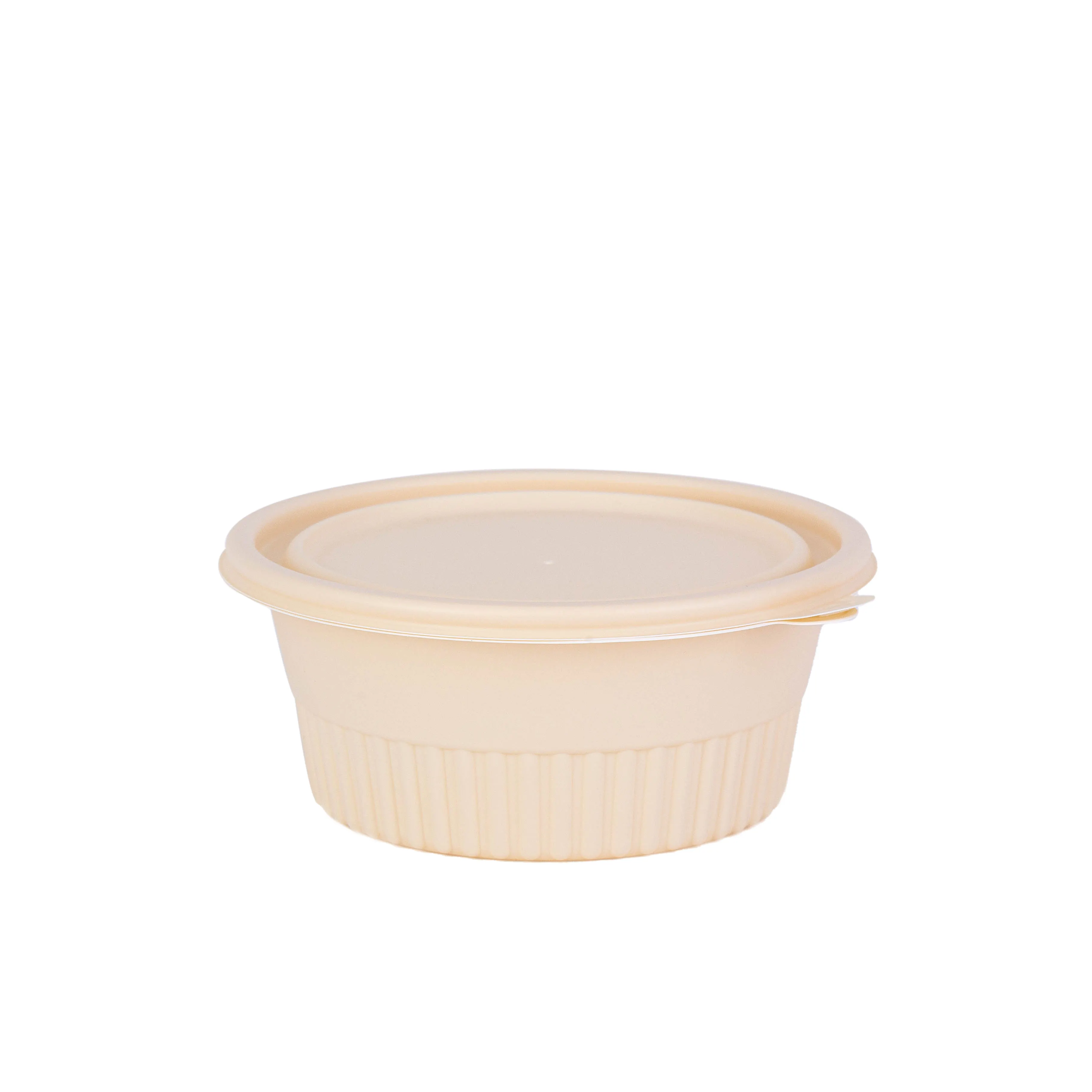 Phân hủy sinh thái thân thiện vòng compostable Takeaway to-Go thực phẩm đóng gói container làm bằng tinh bột ngô