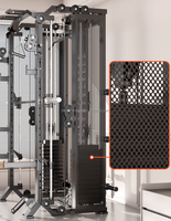 Rack de musculation multifonctionnel pour entraînement complet du corps, équipement de gym avec 88 mouvements d'entraînement et multiples accessoires pour la maison