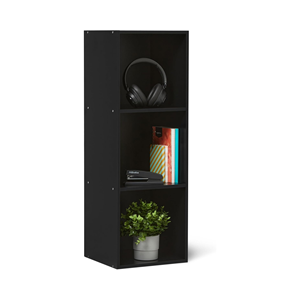 Estantería modular negra para cubos de almacenamiento de tela | Sistema organizador de armario - Product Image 1