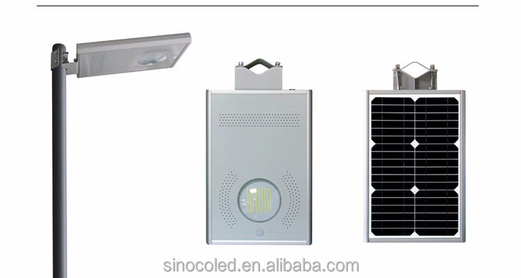 Panel solar con batería integrada luz LED 60W todo en una luz de calle solar jardín luz con sensor de movimiento cámara