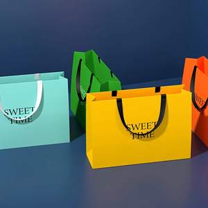 Sacs en papier kraft perforés de luxe personnalisés pour les boutiques de vêtements, les cadeaux, les supermarchés, les emballages de souvenirs - Fabrication sur commande - Product Image 4