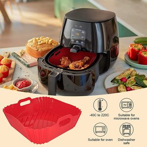 Wholesale <strong>Air</strong> <strong>Fryer</strong> <strong>Silicone</strong> Pot Food Grade Baking Tray Reusable <strong>Silicone</strong> <strong>Air</strong> <strong>Fryer</strong> Liners Square <strong>Air</strong> <strong>Fryer</strong> <strong>Basket</strong> - Product Image 3