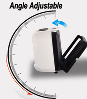 Lampe frontale LED 3 * AAA alimentée par batterie pour le camping et la randonnée avec avertissement rouge clignotant 5 modes de travail Lampe frontale d'urgence portable