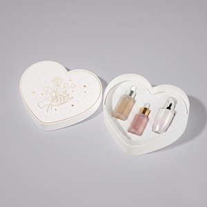 Boîte d'emballage pour soins <span class=keywords><strong>de</strong></span> la peau en carton rigide écologique, deux pièces, logo personnalisé, coffret cadeau <span class=keywords><strong>de</strong></span> luxe en forme <span class=keywords><strong>de</strong></span> cœur avec insert - Product Image 2