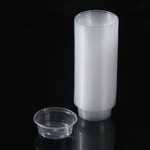 Vasos Desechables de PP para Salsas de 2-8 oz, Contenedores de Plástico con Tapa para Porciones, para Uso en Tiendas de Alimentos - Product Image 2