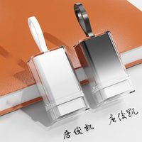 Timbro Personalizzato con Firma, Timbro Autoinchiostrante con Nome Personalizzato, Timbro Portatile con Colore Sfumato, Ricarica Automatica, per Ufficio e Firme Aziendali