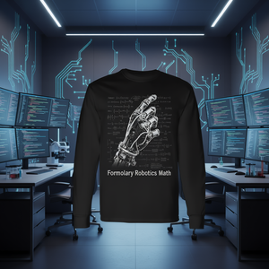 Camiseta de Manga Larga para Ingenieros Robóticos y Desarrolladores de IA, Ropa Promocional de Matemáticas y Robótica - Product Image 3