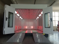 Cabine de peinture gonflable et pliable pour l'extérieur, modèle Longxiang Lx1, brûleur diesel 6 kW, éclairage LED