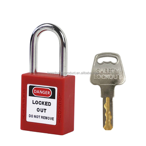 <span class=keywords><strong>Lucchetto</strong></span> LOTO con grillo in acciaio temprato <span class=keywords><strong>e</strong></span> corpo in nylon colorato, con chiavi a cuneo unificato o diverse, 1 <span class=keywords><strong>chiave</strong></span> - Product Image 3