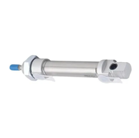 Nouveau vérin à piston miniature en aluminium DSNU-32-50-P-A ISO6432 à double action, actionneur pneumatique