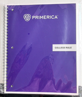 6 Paket Buku Catatan Spiral 8 X 10-1/2 Inci Kertas Bergaris untuk Kuliah 1 Warna Beragam - Desain Mungkin Berbeda Ukuran A5 dan A6