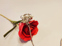 Nouvelle arrivée d'accessoires de mode en acier au titane avec manchette d'oreille en zircon Design unique