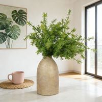 Plantes de table de 50 cm, fausses feuilles de romarin, décoration intérieure moderne pour la maison, le bureau, l'hôtel, paysage, plante artificielle en feuilles de romarin