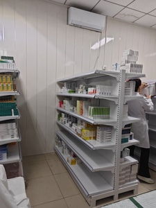 Factory Price YuanHong Multi-Layer Steel Epoxy Powder Coated Supermarket Gondola Shelves Double-Sided L-Shaped Adjustable Height - Product Image 6