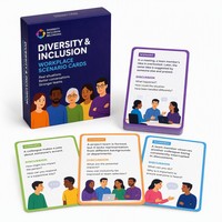 Impression personnalisée de cartes de conversation DEI, jeu de cartes de discussion sur l'inclusion, OEM pour les programmes de diversité d'entreprise
