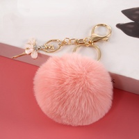 Porte-clés pendentif filles danseuses de ballet, porte-clés boule de fourrure pour filles, cadeaux pour les amoureuses de la danse classique, anniversaire, Saint-Valentin, breloques de sac