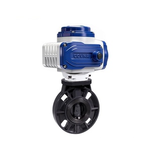 Válvula de Mariposa Motorizada de PVC Plástico con Accionamiento Automático COVNA DN15-DN100 para Agua - Product Image 1