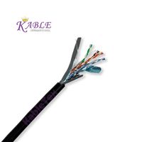 KableTex Cat5e 24AWG LSZH Cable de red BC MultiLAN F/UTP Cables de comunicación de doble chaqueta