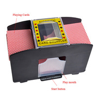 Mélangeur de cartes à jouer de poker en plastique Accessoires spéciaux de casino Mélangeur de cartes automatique à 2 étages