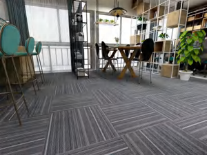 กระเบื้องพรมปูพื้น PP ตกแต่ง & กระเบื้องพรมสำนักงานทันสมัย พร้อมคุณสมบัติซับเสียง เป็นมิตรกับสิ่งแวดล้อม สำหรับใช้ในบ้านและเชิงพาณิชย์ - Product Image 5