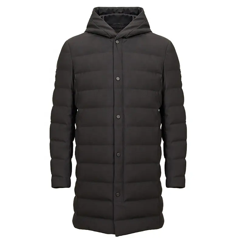 TANBOER ผู้ชาย Parka Down JACKET ชายน้ำหนักเบาฤดูหนาวเสื้อโค้ทผ้าไนล่อนหนัง Coat TA17685