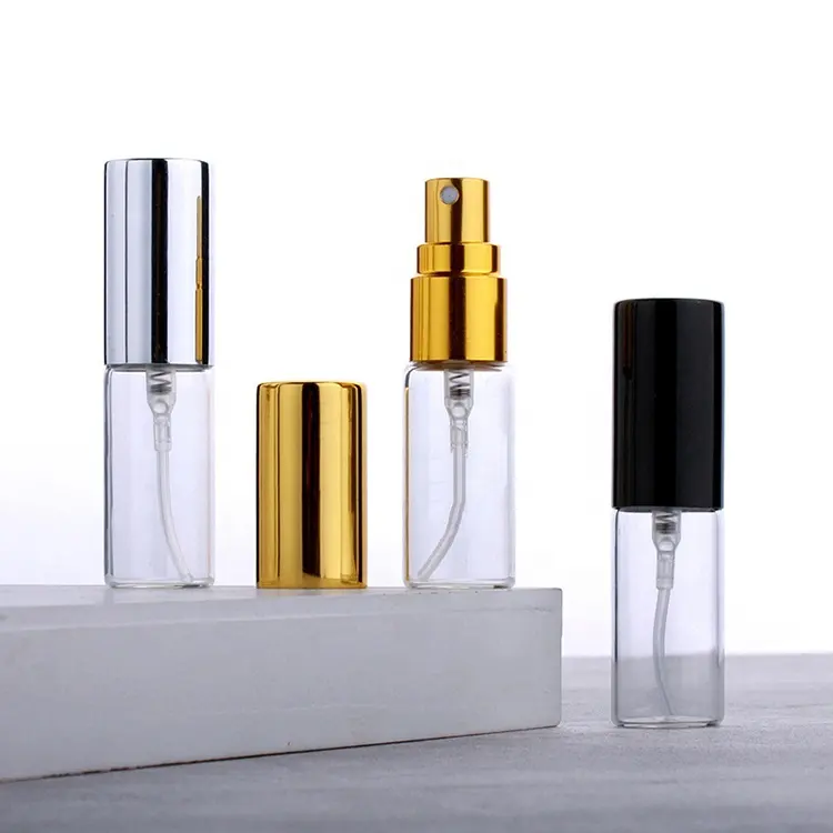 Toptan 5ml 10ml temizle parfüm cam sprey şişe Flacon de parfum 2ml parfum testeur küçük tester şişeleri