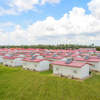 Casa Prefabricada Tipo T TOPPRE, Pequeña y Moderna, para Campamentos de Ingeniería Minera, Estructura de Acero, Alojamiento para Trabajadores