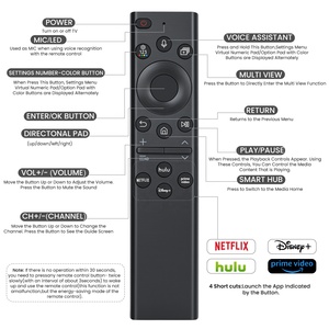 Telecomando Vocale Sostitutivo BN59-01385A, Codice Fisso, Materiale Plastico Nero, IR per <span class=keywords><strong>Smart</strong></span> <span class=keywords><strong>TV</strong></span> <span class=keywords><strong>Samsung</strong></span> Neo QLED 4K/8K, Portata 10-16m - Product Image 6