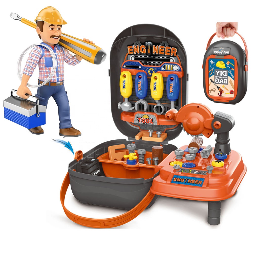 Новое поступление, ручная сумка для ремонта ролевых игр своими руками, механический Пластиковый Ящик для игрушек, набор инструментов, чемодан