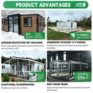 Contenedor Expandible de 20 y 40 Pies, Casa Contenedor de Acero de Alta Resistencia, Espacio de Vida Exterior Duradero, en Venta con Panel Solar - Product Image 6