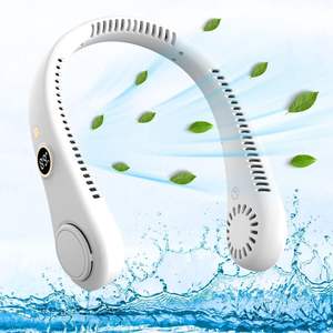 Mini ventilador para exteriores Ventilador de cuello recargable eléctrico Aire acondicionado Ventilador de cuello portátil de refrigeración - Product Image 3