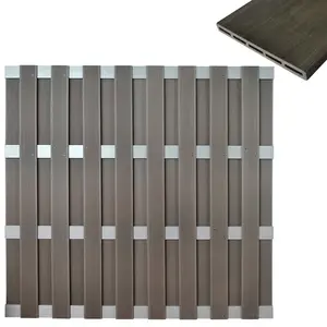 Composite Garden Fence UV Resistant DIY Siz Wpc Fence Panels Privacy Garden Outdoor Fence