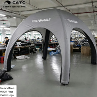 Tente de réception gonflable personnalisée CATC, imperméable et résistante aux intempéries |   Abri d'exposition 4M-8M |   Dôme personnalisable avec logo |