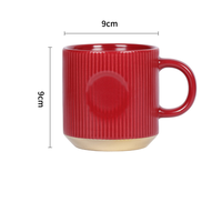 Tasse à petit-déjeuner en porcelaine avec illustration de paysage personnalisée pour les magasins de souvenirs des musées, les programmes culturels et les commandes en gros