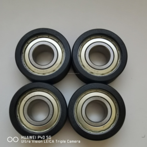 <strong>Plastic</strong>-Coated <strong>Ball</strong> <strong>Bearing</strong> 6204ZZ Pulley PU Rubber Coated <strong>Bearing</strong> 6204ZZ - Product Image 1