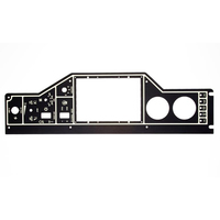 Panneau avant en aluminium usiné au Laser CNC personnalisé pour appareil de système Audio